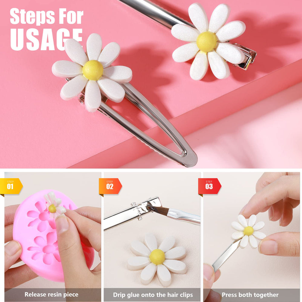 LEOBRO 50-piece set of metal hair clips for versatile hairstyles