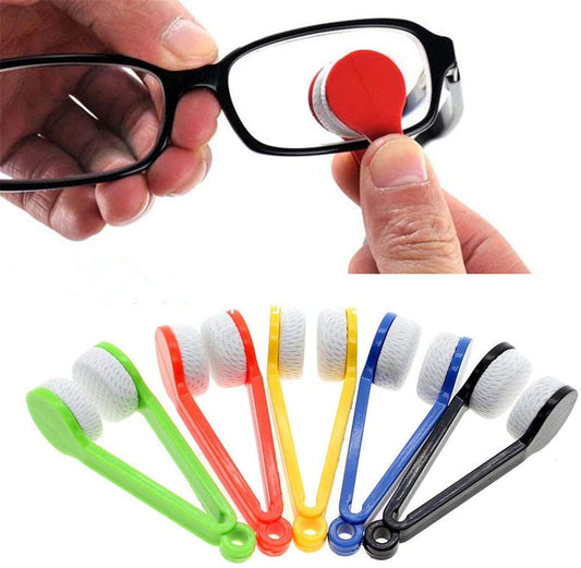 LERORO mini microfiber glasses cleaner clip - red color