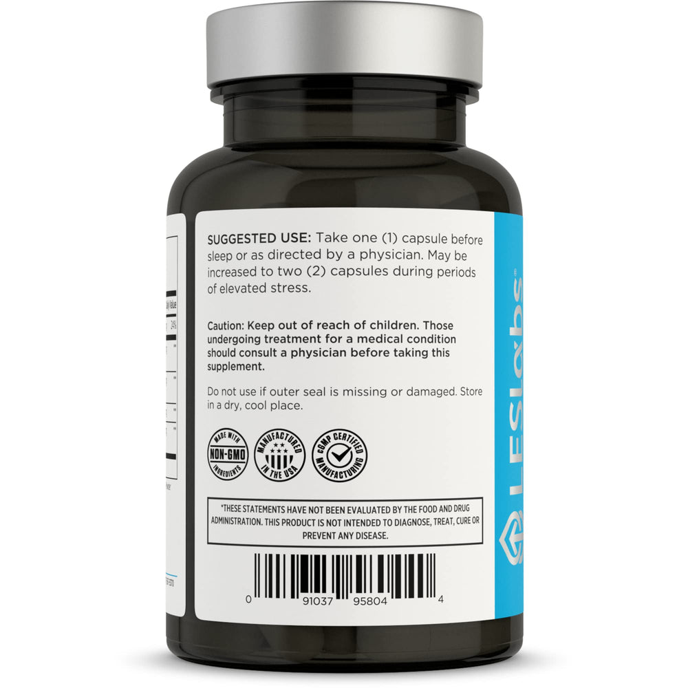 Ingredients: phosphatidylserine, magnesium, ashwagandha