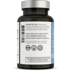 Graphic illustrating key ingredients: GABA, L-Theanine, Passionflower