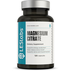 LES Labs Magnesium Citrate bottle – 120 capsules