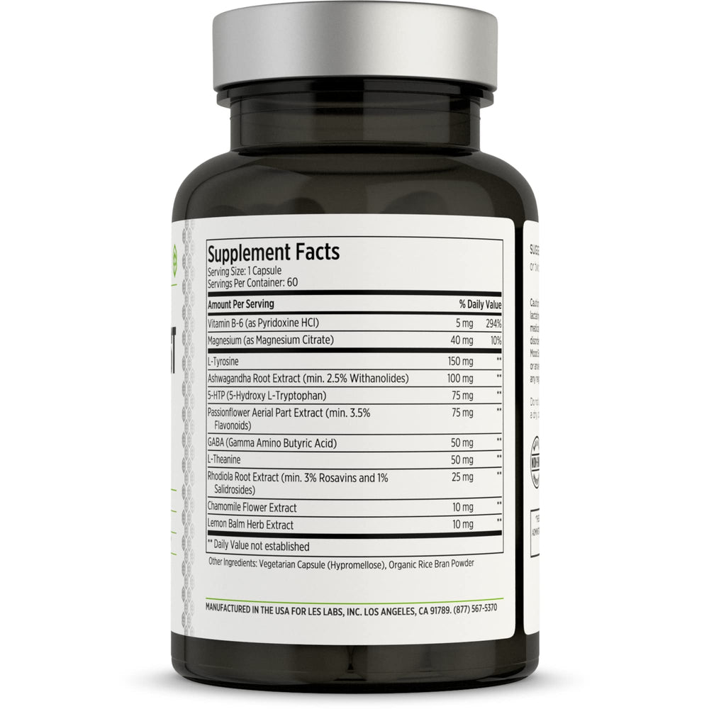 Mood Boost bottle displaying 60 capsules