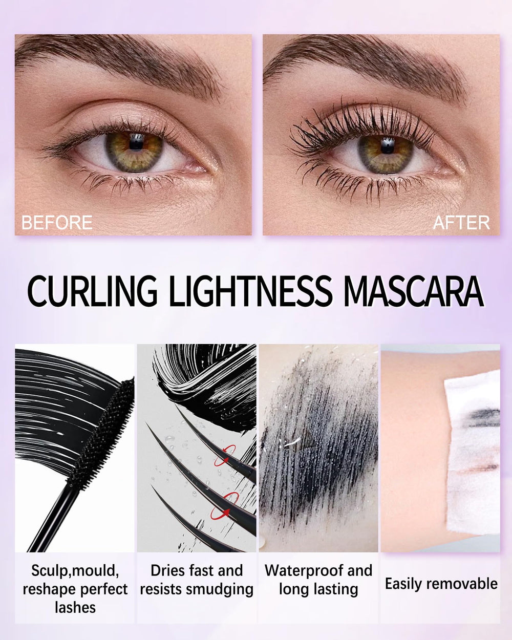Lestpola elegant packaging mascara makes a premium gift.