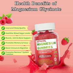 Calcium and Vitamin D3 ingredients in LETSCOL gummies
