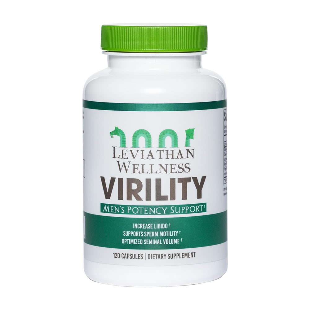 Leviathan Wellness Virility bottle and label