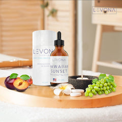 Spa setting with Levona Scent oils for relaxation and massage