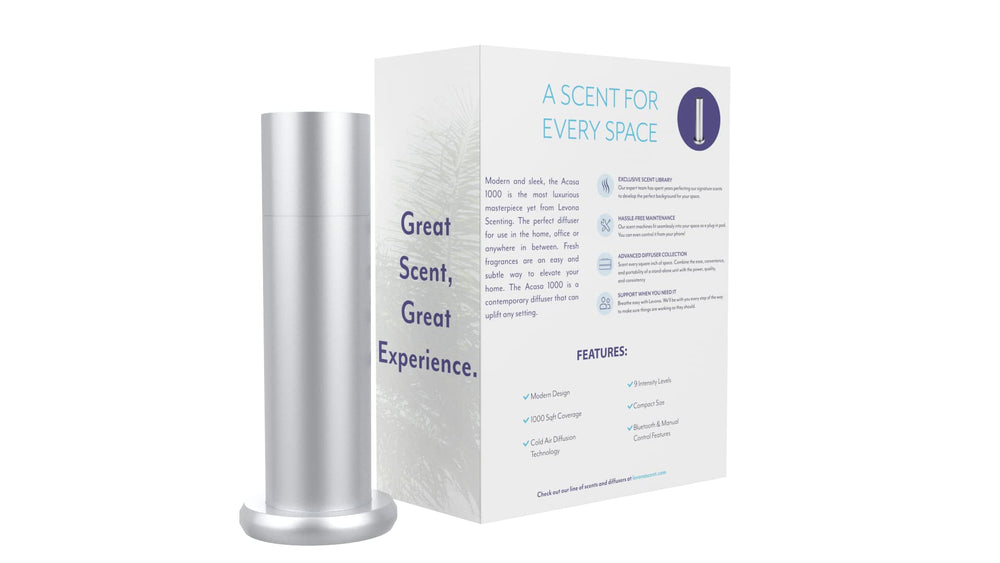 Levona Scent diffuser with scent library refill option for variety