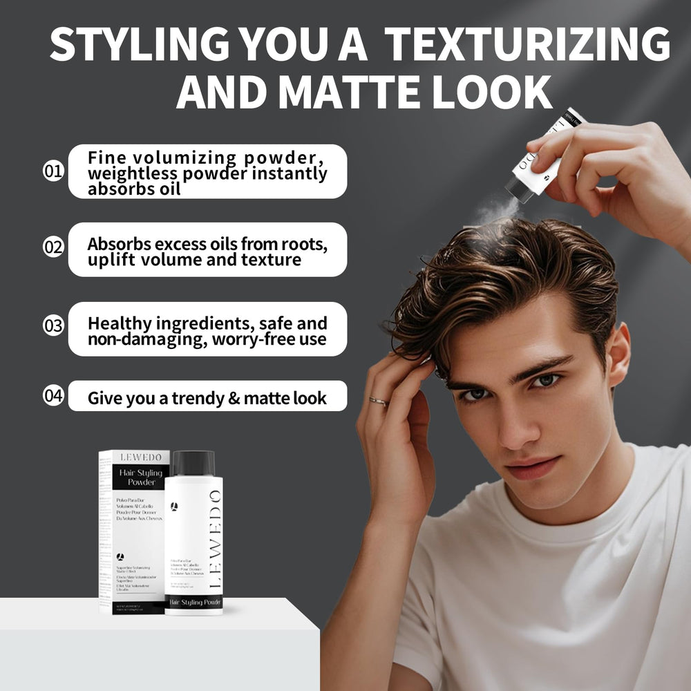 lewdeo volumizing powder dry roots being lifted before styling.
