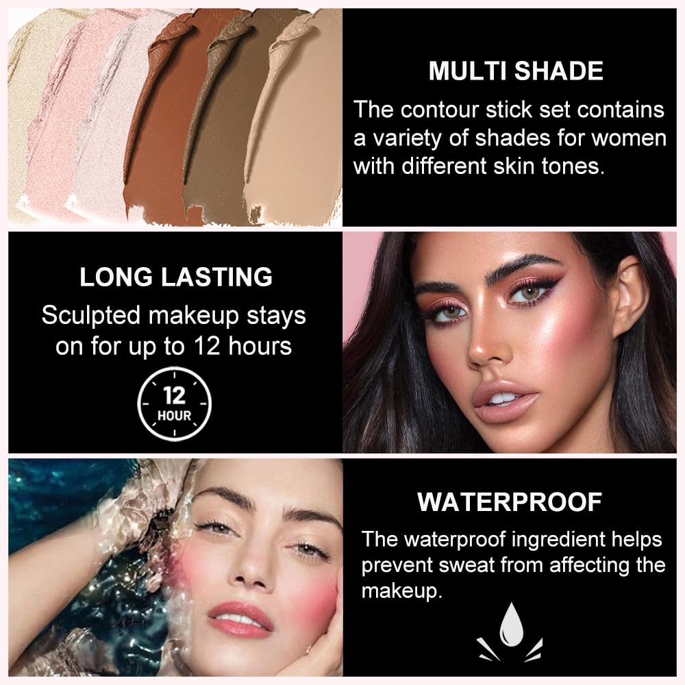 Lezero contour brush set shown for easy blending and seamless finish