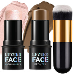 Lezero contour stick with brush set packaging for easy shaping