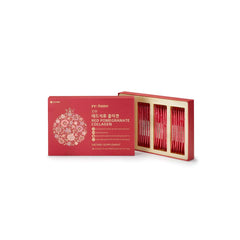 Close-up of Red Pomegranate Collagen liquid sachet