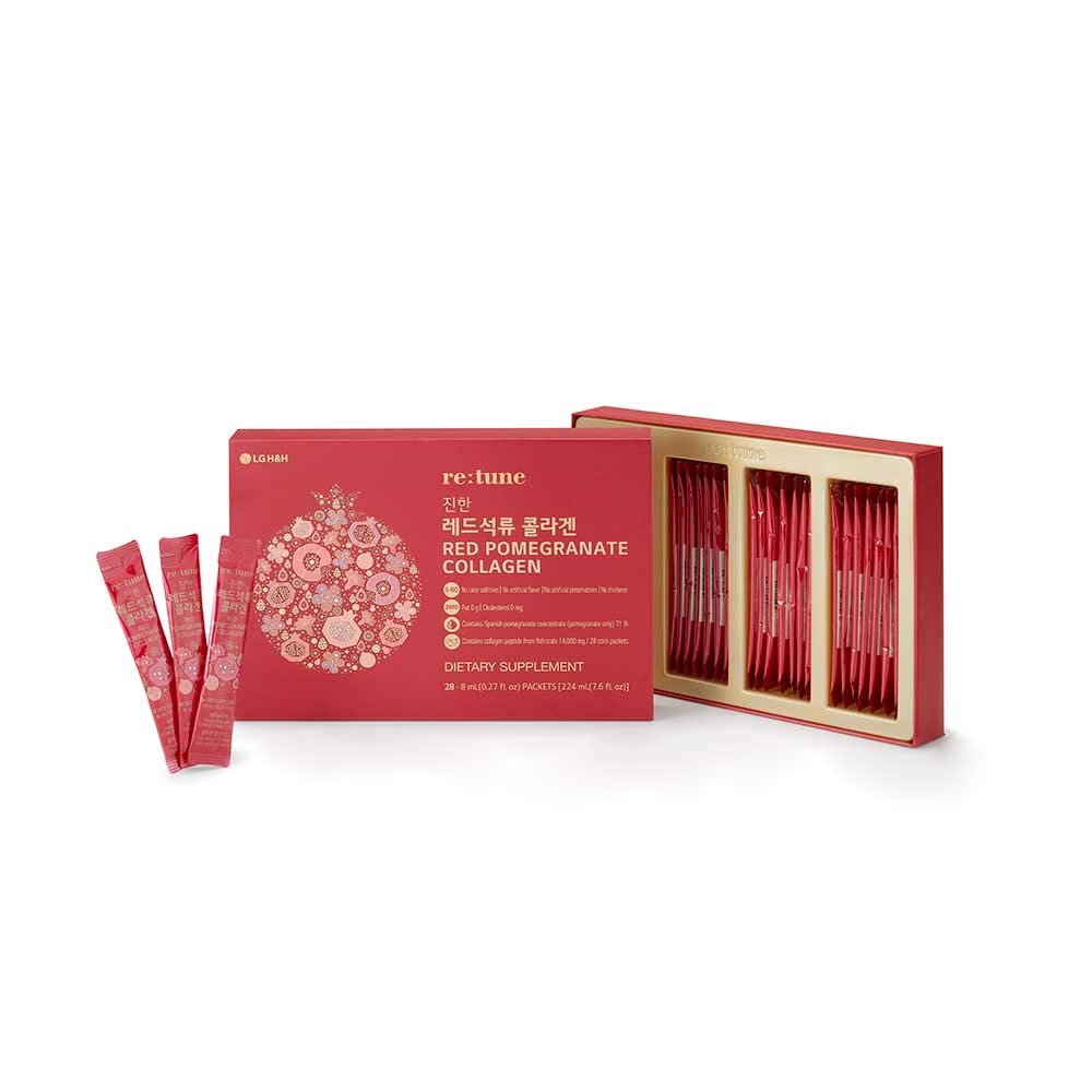 Ingredients: 71% Spanish pomegranate concentrate and fish scale collagen peptide