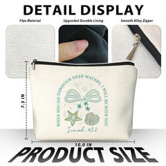 LIANGW makeup bag bow design adds playful everyday style.