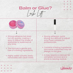 Libeauty lash lift glue balm professional brush demonstrates easy application and precise lash positioning