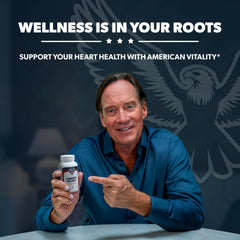 Made in USA badge and facility information for Liberty Heart