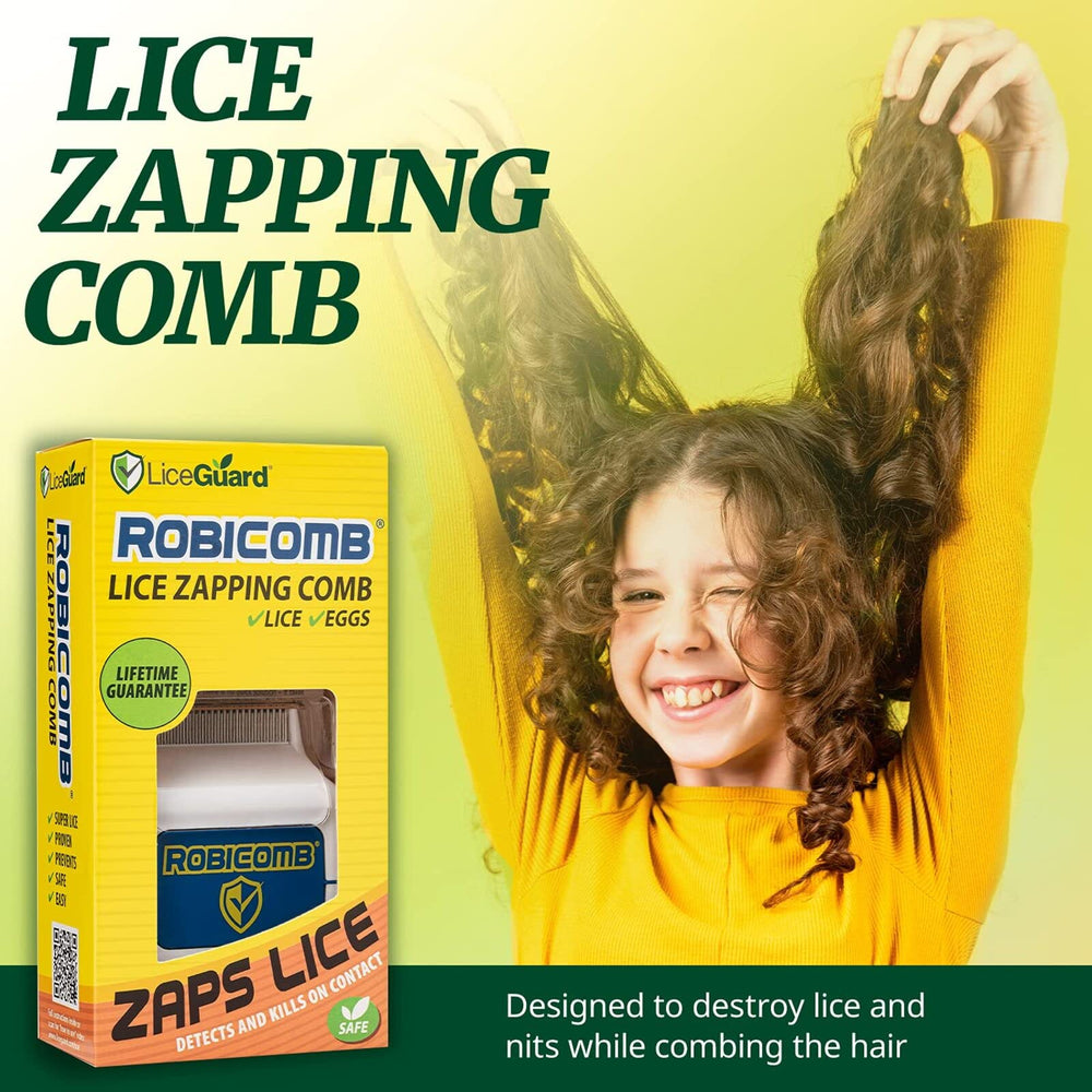 LiceGuard RobiComb cordless design enables convenient at-home use.