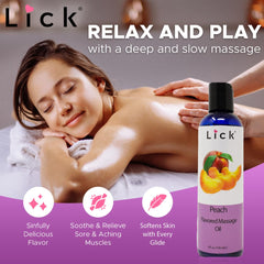 Almond essential oil alongside massage oil