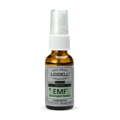 Rear label view of Liddell Anti-Tox EMF spray bottle