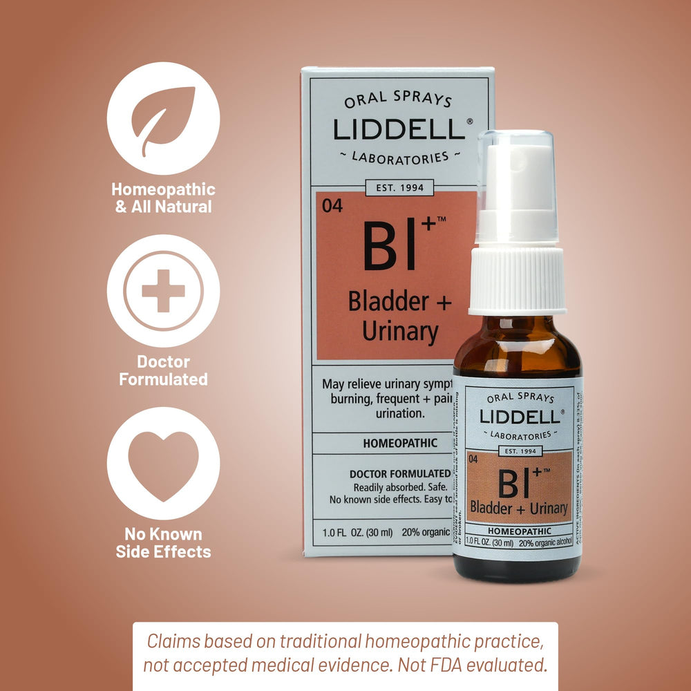 Made in USA label on Liddell homeopathic spray packaging