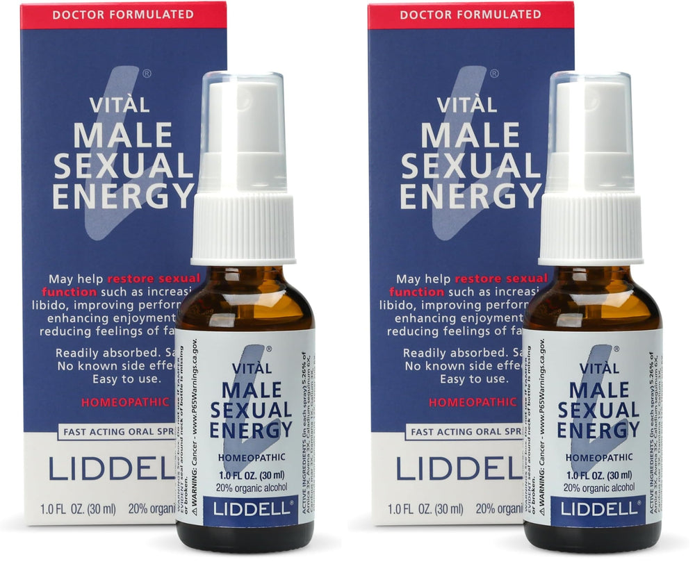 Liddell Vital Male Energy spray bottle front - 1 fl oz