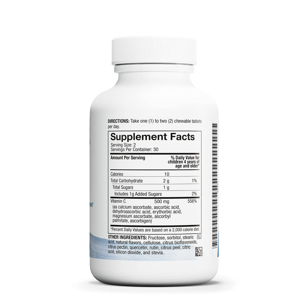 Close-up of Life C Citrus chewable tablets