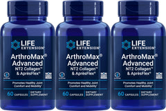 Life Extension ArthroMax Advanced NT2 Collagen & ApresFlex 60 capsules Pack of 3 - image 1