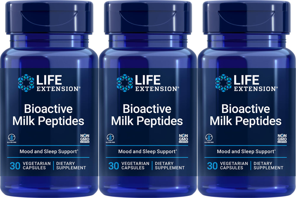 Bioactive Milk Peptides bottle - 30 vegetarian capsules - pack of 3 - image 1