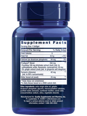 Close-up of Life Extension Bloat Relief bottle