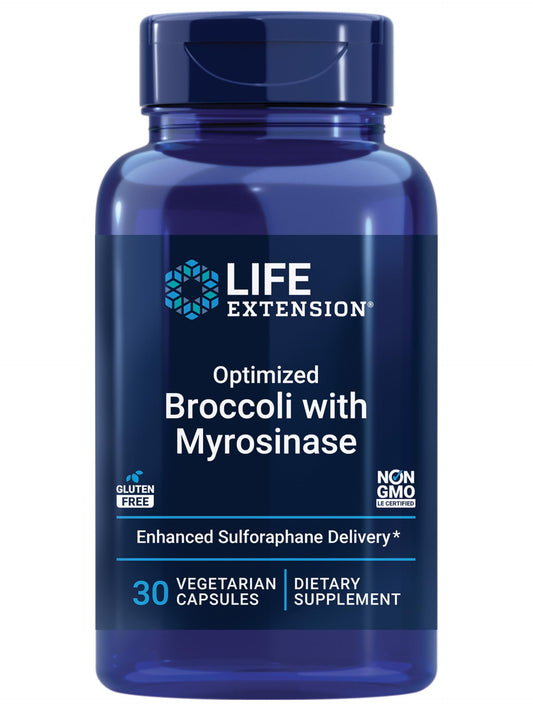 Life Extension Optimized Broccoli with Myrosinase bottle and capsules