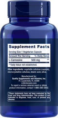 Concept image illustrating healthy aging with carnosine supplement