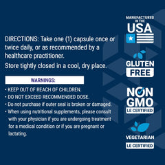 Made in the USA label on the product packaging