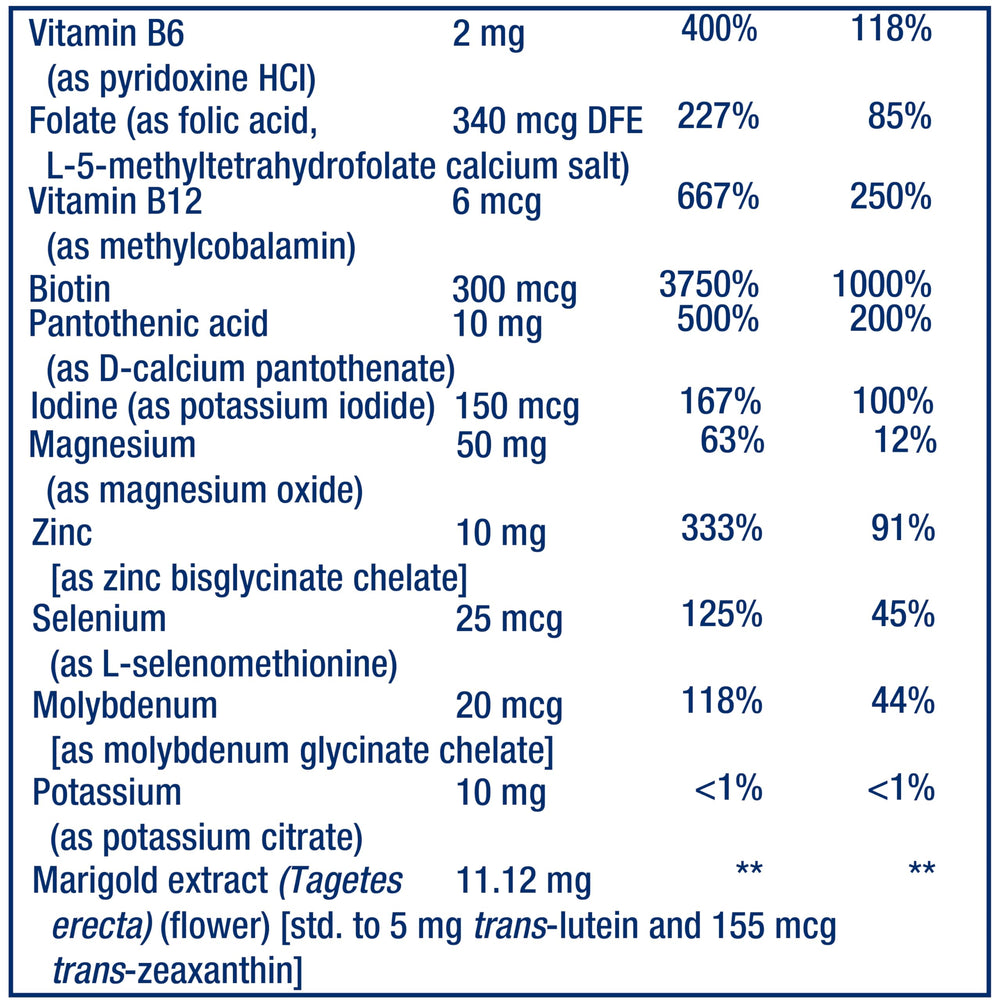 Close-up of the product label for Life Extension Children's Formula Mix