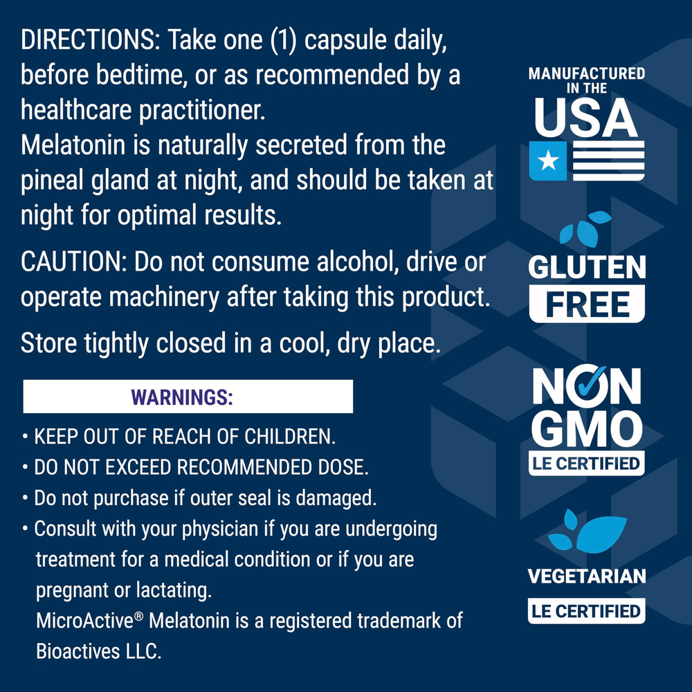 Vegetarian capsules overview for Circadian Sleep