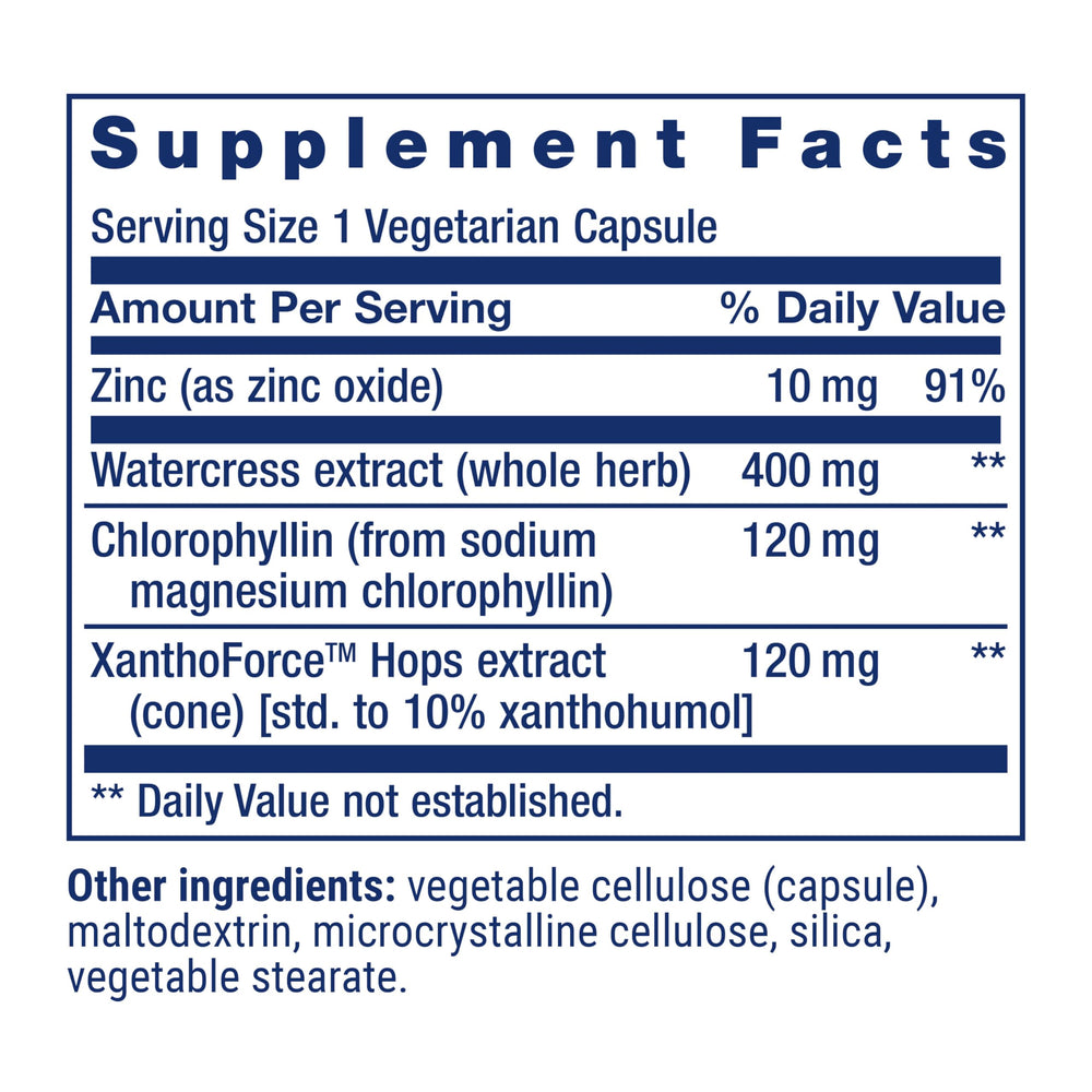 Watercress and green vegetable extract visuals
