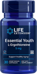 Life Extension Essential Youth L-Ergothioneine bottle and label