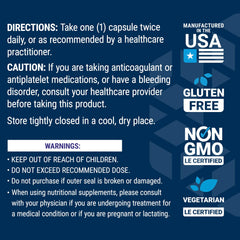 Vegetarian capsule symbol on packaging