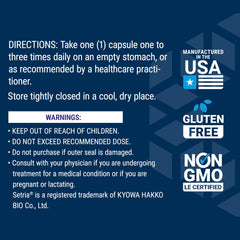 100 gluten-free capsules in bottle
