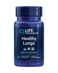 Life Extension Healthy Lungs bottle and capsules