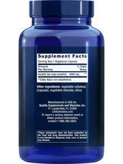 Close-up of 1000 mg Myo-Inositol per capsule label