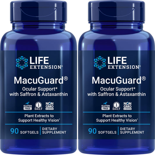 Life Extension MacuGuard 2-pack box and bottles