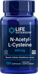 Life Extension N-Acetyl-L-Cysteine 600 mg 150 capsules bottle