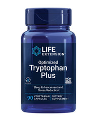 Front label of Life Extension Optimized Tryptophan Plus 1000mg bottle