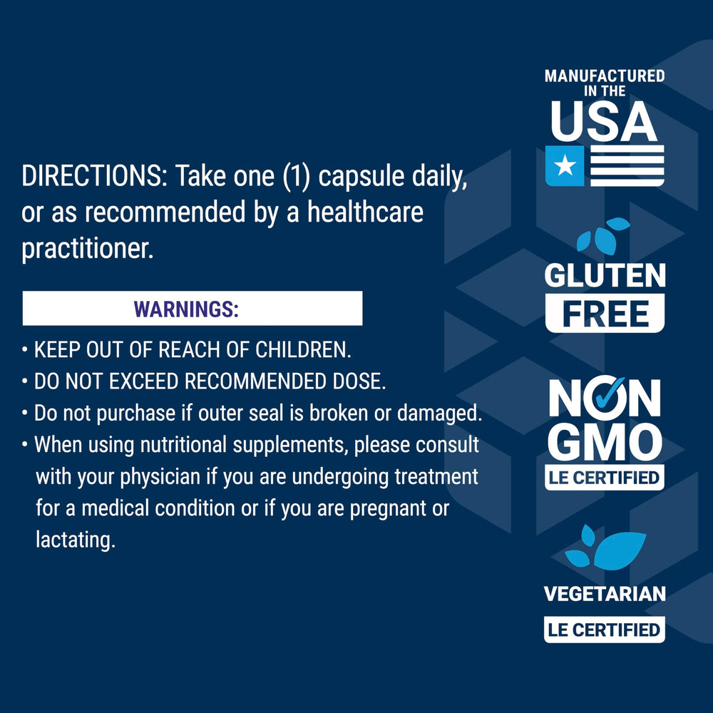 Non-GMO symbol on PS Caps packaging