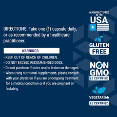 Non-GMO symbol on PS Caps packaging