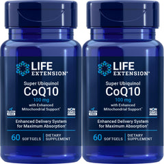 Life Extension Super Ubiquinol CoQ10 100 mg, 60 softgels, Pack of 2 – bottle 1