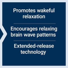 Graphic showing calming neurotransmitters promoted by L-theanine