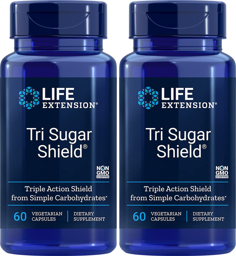 Life Extension Tri Sugar Shield – 60 Vegetarian Capsules (Pack of 2)