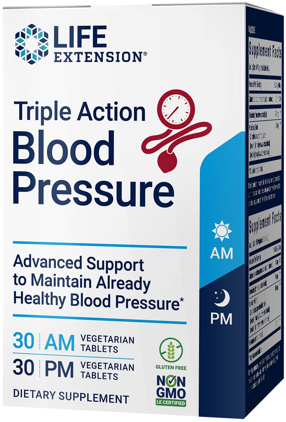 Life Extension Triple Action Blood Pressure bottle label