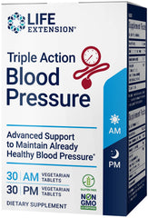 Life Extension Triple Action Blood Pressure bottle label