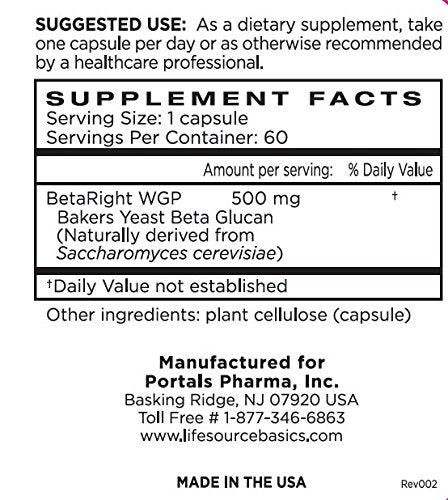 Close-up of 60 capsules in bottle